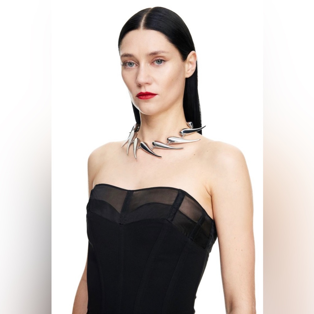 Mugler Women Chunky Metal Necklace